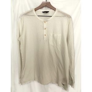 Lee 101 European Knit Henley off white